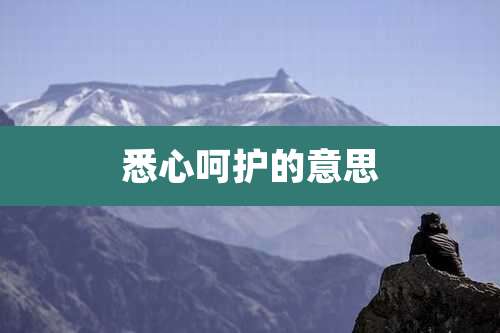 悉心呵护的意思