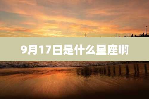 9月17日是什么星座啊