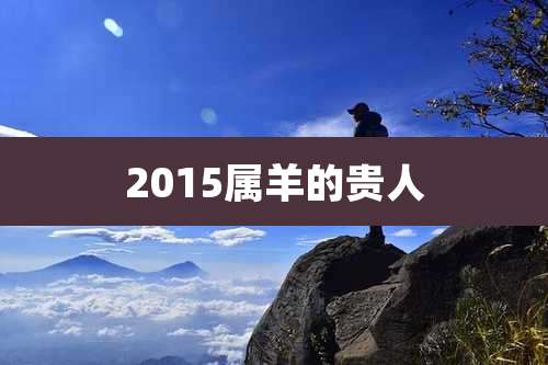 2015属羊的贵人