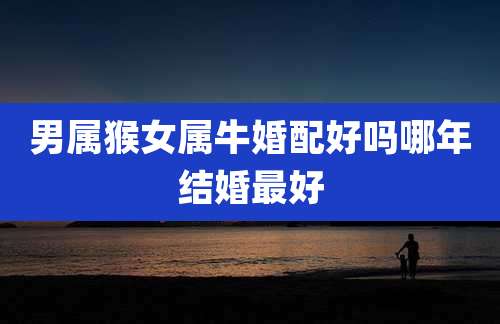 男属猴女属牛婚配好吗哪年结婚最好