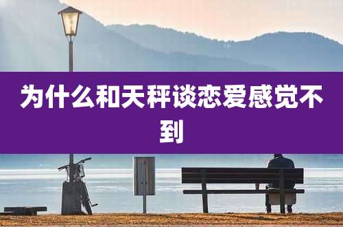 为什么和天秤谈恋爱感觉不到