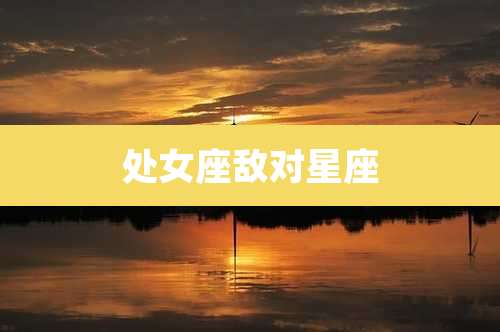处女座敌对星座