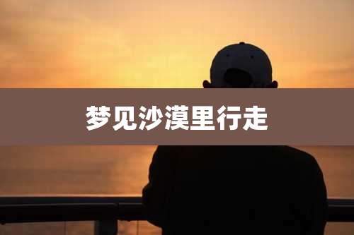 梦见沙漠里行走