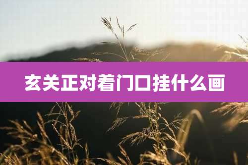 玄关正对着门口挂什么画