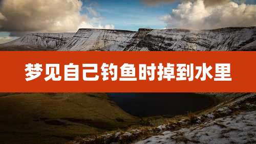 梦见自己钓鱼时掉到水里