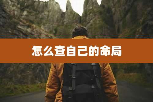 怎么查自己的命局