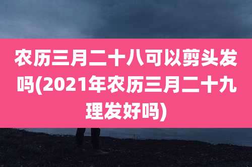 农历三月二十八可以剪头发吗(2021年农历三月二十九理发好吗)