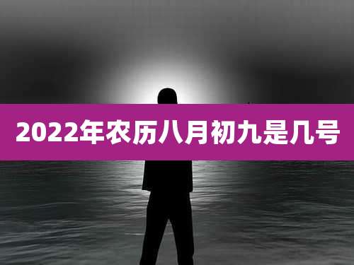 2022年农历八月初九是几号