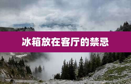 冰箱放在客厅的禁忌