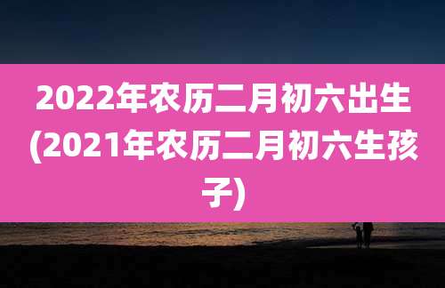 2022年农历二月初六出生(2021年农历二月初六生孩子)