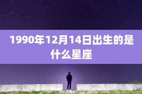 1990年12月14日出生的是什么星座