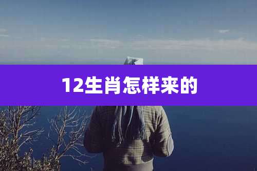 12生肖怎样来的