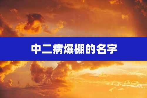 中二病爆棚的名字