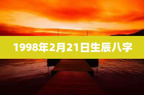 1998年2月21日生辰八字