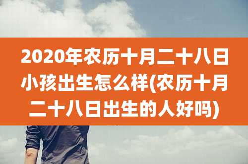 2020年农历十月二十八日小孩出生怎么样(农历十月二十八日出生的人好吗)