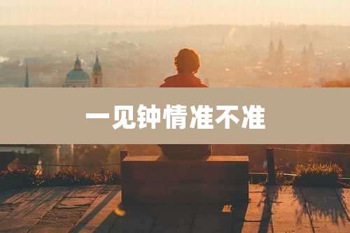 一见钟情准不准