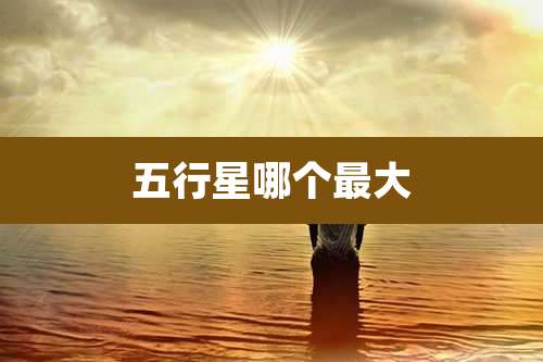 五行星哪个最大