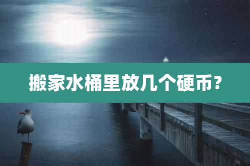 搬家水桶里放几个硬币?