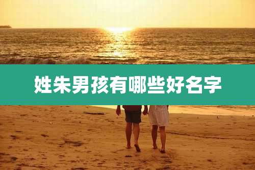 姓朱男孩有哪些好名字