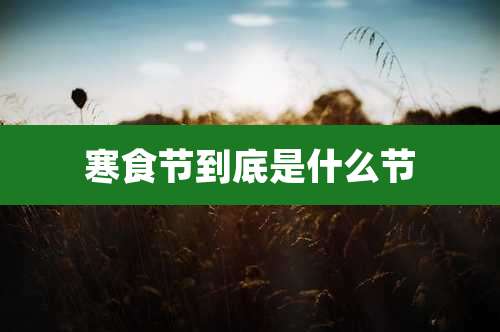 寒食节到底是什么节