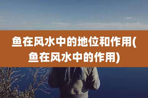 鱼在风水中的地位和作用(鱼在风水中的作用)