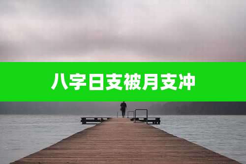 八字日支被月支冲