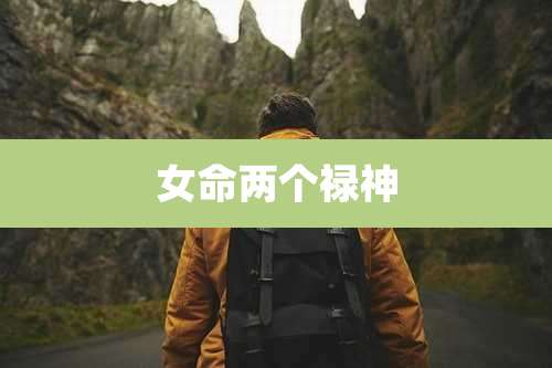 女命两个禄神