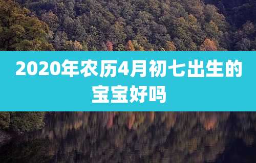 2020年农历4月初七出生的宝宝好吗