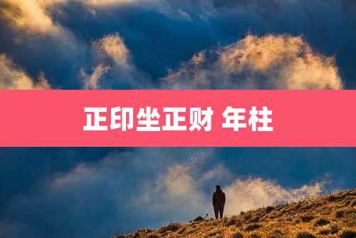 正印坐正财 年柱