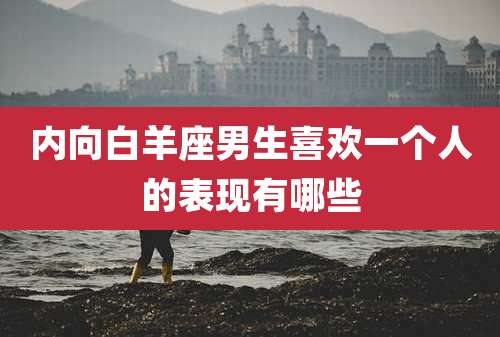 内向白羊座男生喜欢一个人的表现有哪些