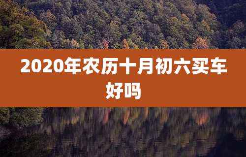 2020年农历十月初六买车好吗