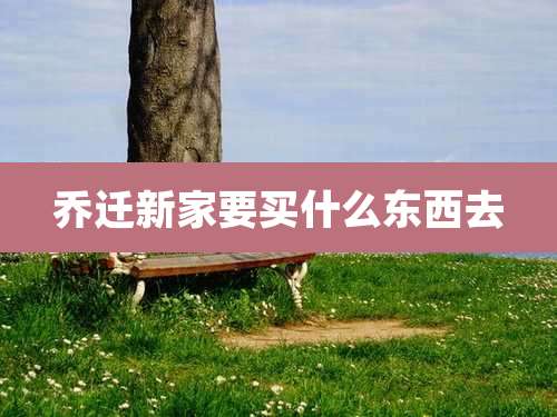 乔迁新家要买什么东西去