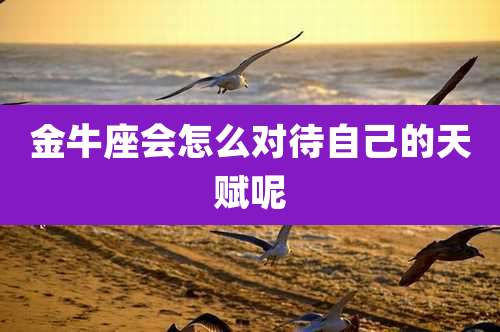 金牛座会怎么对待自己的天赋呢