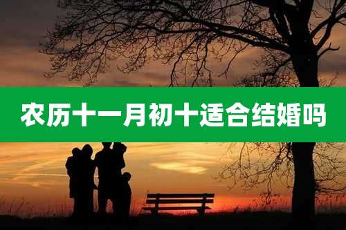 农历十一月初十适合结婚吗