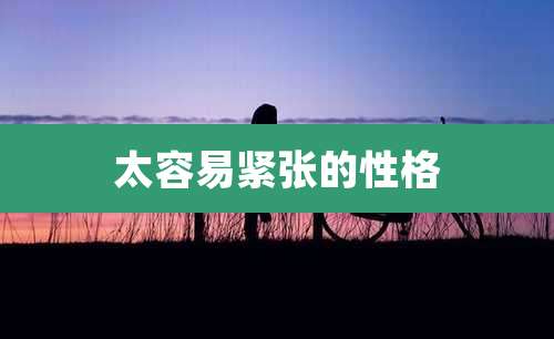 太容易紧张的性格