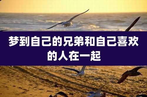 梦到自己的兄弟和自己喜欢的人在一起