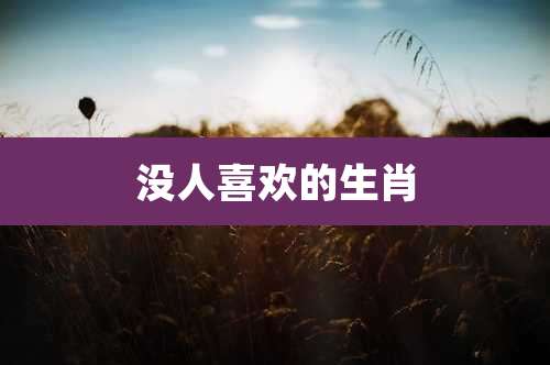 没人喜欢的生肖