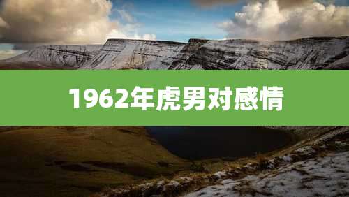 1962年虎男对感情