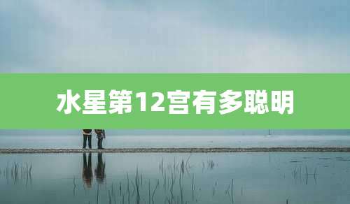水星第12宫有多聪明