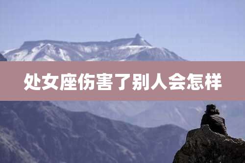 处女座伤害了别人会怎样