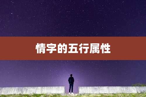 情字的五行属性