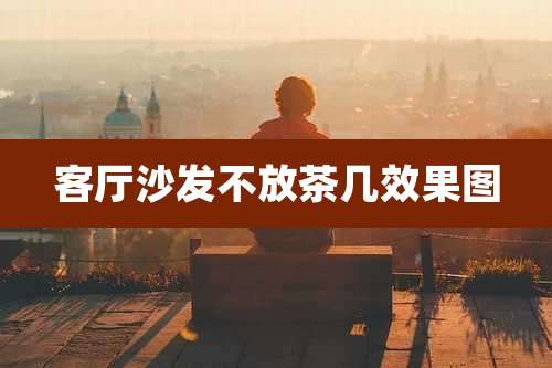 客厅沙发不放茶几效果图