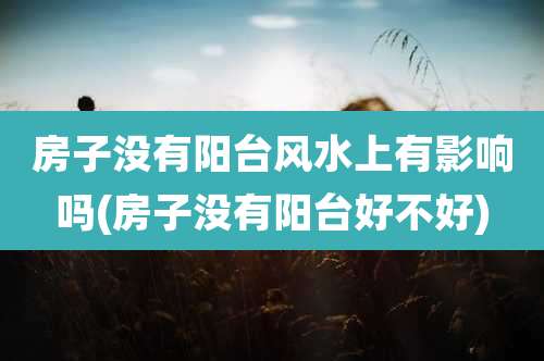 房子没有阳台风水上有影响吗(房子没有阳台好不好)