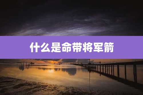 什么是命带将军箭