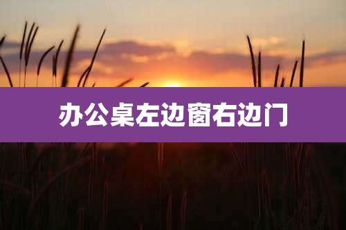 办公桌左边窗右边门