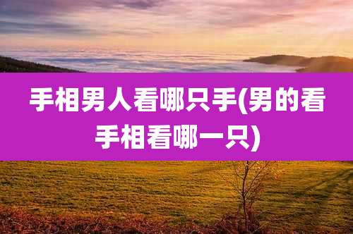 手相男人看哪只手(男的看手相看哪一只)