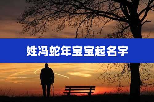 姓冯蛇年宝宝起名字
