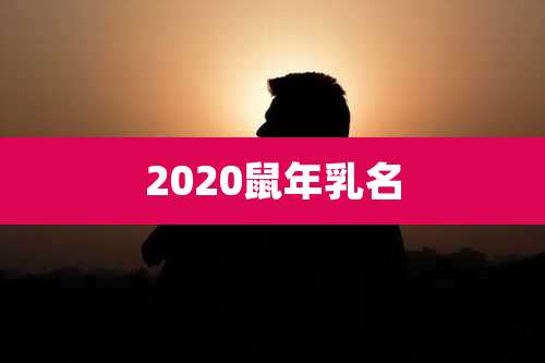 2020鼠年乳名