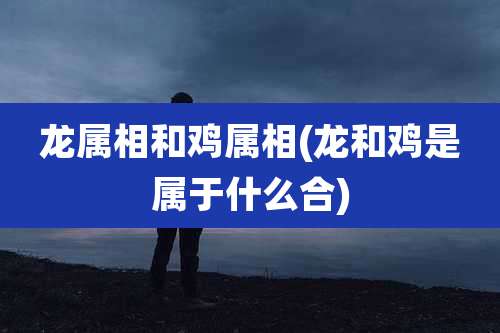 龙属相和鸡属相(龙和鸡是属于什么合)