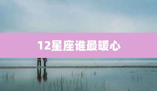 12星座谁最暖心